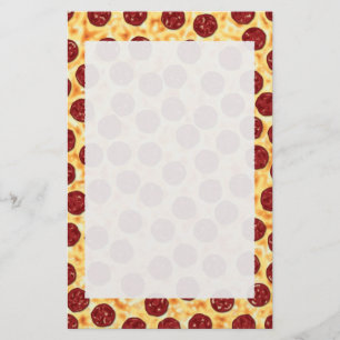 Pepperoni Pizza Pattern Briefpapier