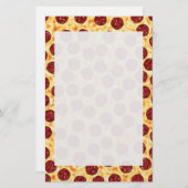 Pepperoni Pizza Pattern Briefpapier (Voorkant / Achterkant)