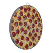 Pepperoni Pizza Pattern Dartbord (Voorkant Links)