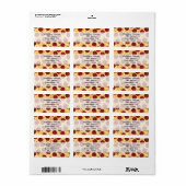 Pepperoni Pizza Pattern Etiket (Full Sheet)