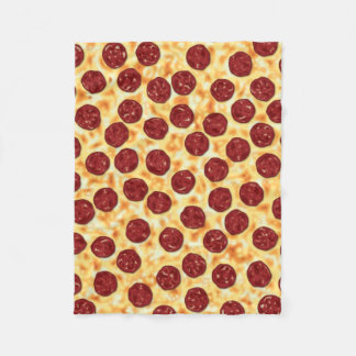 Pepperoni Pizza Pattern Fleece Deken