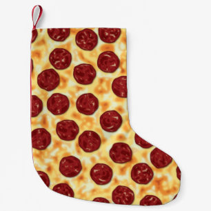 Pepperoni Pizza Pattern Kleine Kerstsok