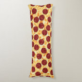 Pepperoni Pizza Pattern Lichaamskussen (Voorkant Verticaal)