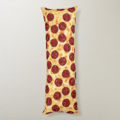 Pepperoni Pizza Pattern Lichaamskussen (Achterkant (Verticaal))
