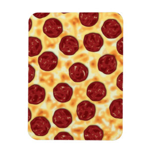 Pepperoni Pizza Pattern Magneet