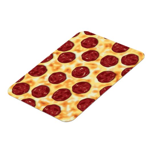 Pepperoni Pizza Pattern Magneet (Linkerzijde)