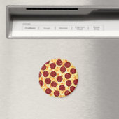 Pepperoni Pizza Pattern Magneet (Insitu (Vaatwasser))