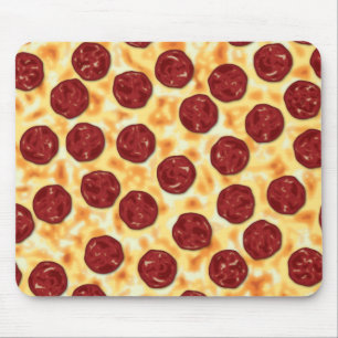Pepperoni Pizza Pattern Muismat