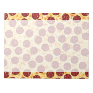 Pepperoni Pizza Pattern Notitieblok