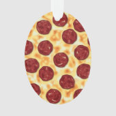 Pepperoni Pizza Pattern Ornament (voorkant)