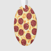 Pepperoni Pizza Pattern Ornament (voorkant)