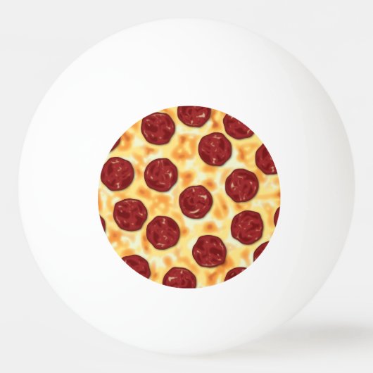 Pepperoni Pizza Pattern Pingpongballen (Voorkant)