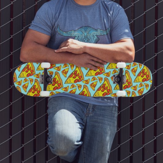 Pepperoni Pizza Pattern Skateboard (Buiten 3)