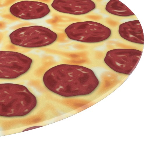 Pepperoni Pizza Pattern Snijplank (Hoek)