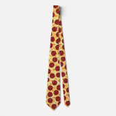 Pepperoni Pizza Pattern Stropdas (Voorkant)