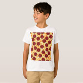 Pepperoni Pizza Pattern T-shirt (Voorkant volledig)