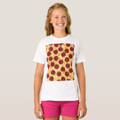 Pepperoni Pizza Pattern T-shirt (Voorkant volledig)