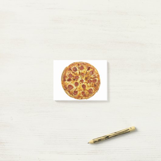 Pepperoni Pizza Post-it® Notes (Op bureau)