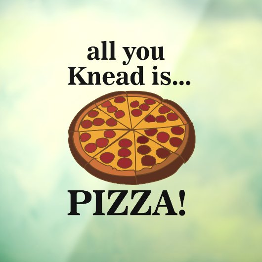 Pepperoni Pizza Restaurant Raamsticker (Vel 3)