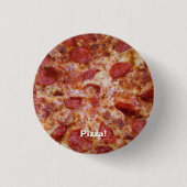 Pepperoni Pizza Ronde Button (Voorkant)
