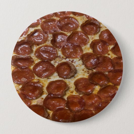 Pepperoni Pizza Ronde Button 4,0 Cm (Voorkant)