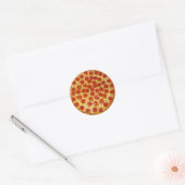 Pepperoni Pizza Ronde Sticker (Envelop)