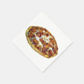 "Pepperoni Pizza" serviettes en papier design (Coin)