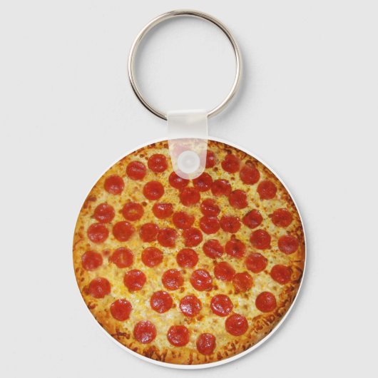 Pepperoni Pizza Sleutelhanger (Voorkant)