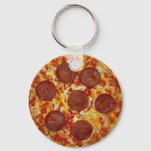 Pepperoni Pizza Sleutelhanger
