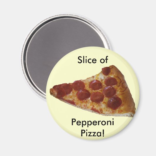 Pepperoni Pizza Slice Magnet (Recto/Verso)