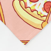 Pepperoni Pizza Slice Tting Pattern Blanket Fleece Deken (Hoek)