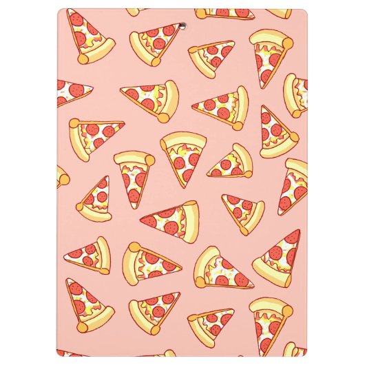 Pepperoni Pizza Slice Tting Pattern Klembord (Achterkant)