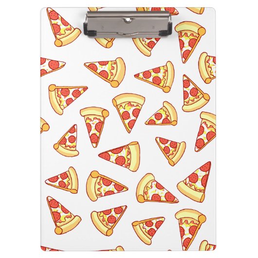 Pepperoni Pizza Slice Tting Pattern Klembord (Voorkant)