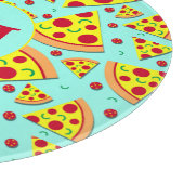 Pepperoni Pizza Slices Pattern Monogrammed Snijplank (Hoek)