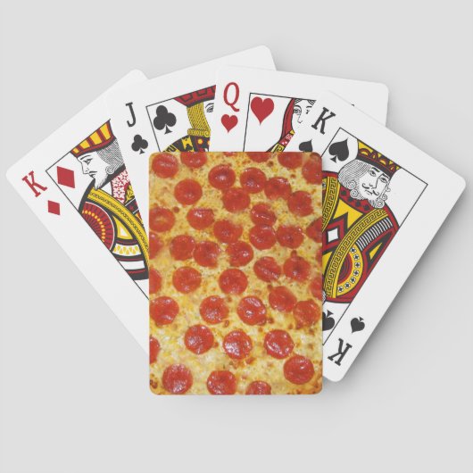 Pepperoni Pizza Speelkaarten (Achterkant)