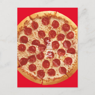 Pepperoni Pizza Thunder_Cove Briefkaart