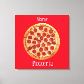 Pepperoni Pizza Thunder_Cove Canvas Afdruk (Voorkant)