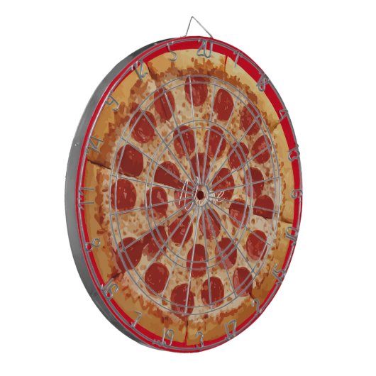 Pepperoni Pizza Thunder_Cove Dartbord (Voorkant Links)