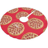 Pepperoni Pizza Thunder_Cove Kerstboom Rok (Gekanteld)
