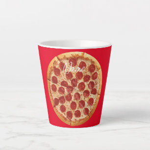 Pepperoni Pizza Thunder_Cove Latte Mok