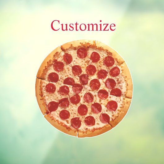 Pepperoni Pizza Thunder_Cove Raamsticker (Vel 3)