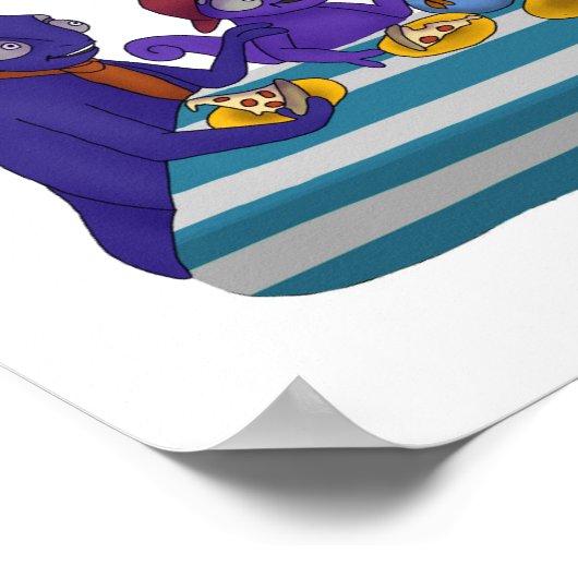 Pepperoni Pizza Time Poster (Hoek)