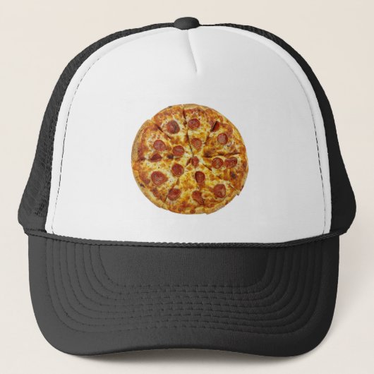 Pepperoni Pizza Trucker Pet (Voorkant)