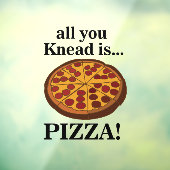 Pepperoni Pizzeria Raamsticker (Vel 3)