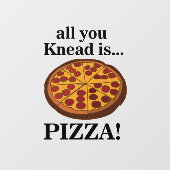 Pepperoni Pizzeria Raamsticker (Vel)