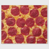 pepperonis pizza cadeaupapier (Vlak)