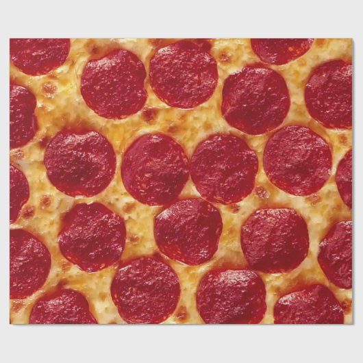 pepperonis pizza cadeaupapier (Vlak)