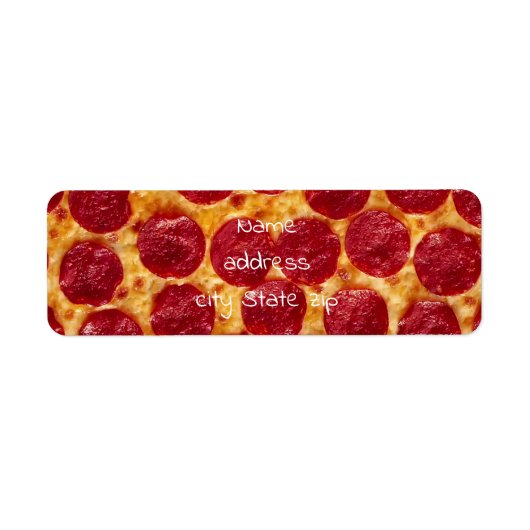 pepperonis pizza etiket (Voorkant)