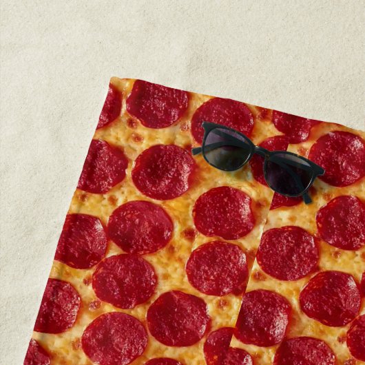 pepperonis pizza strandlaken (In situ)