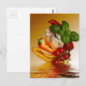 Peppers Basil Tomaten Knoflook Briefkaart (Voorkant / Achterkant)
